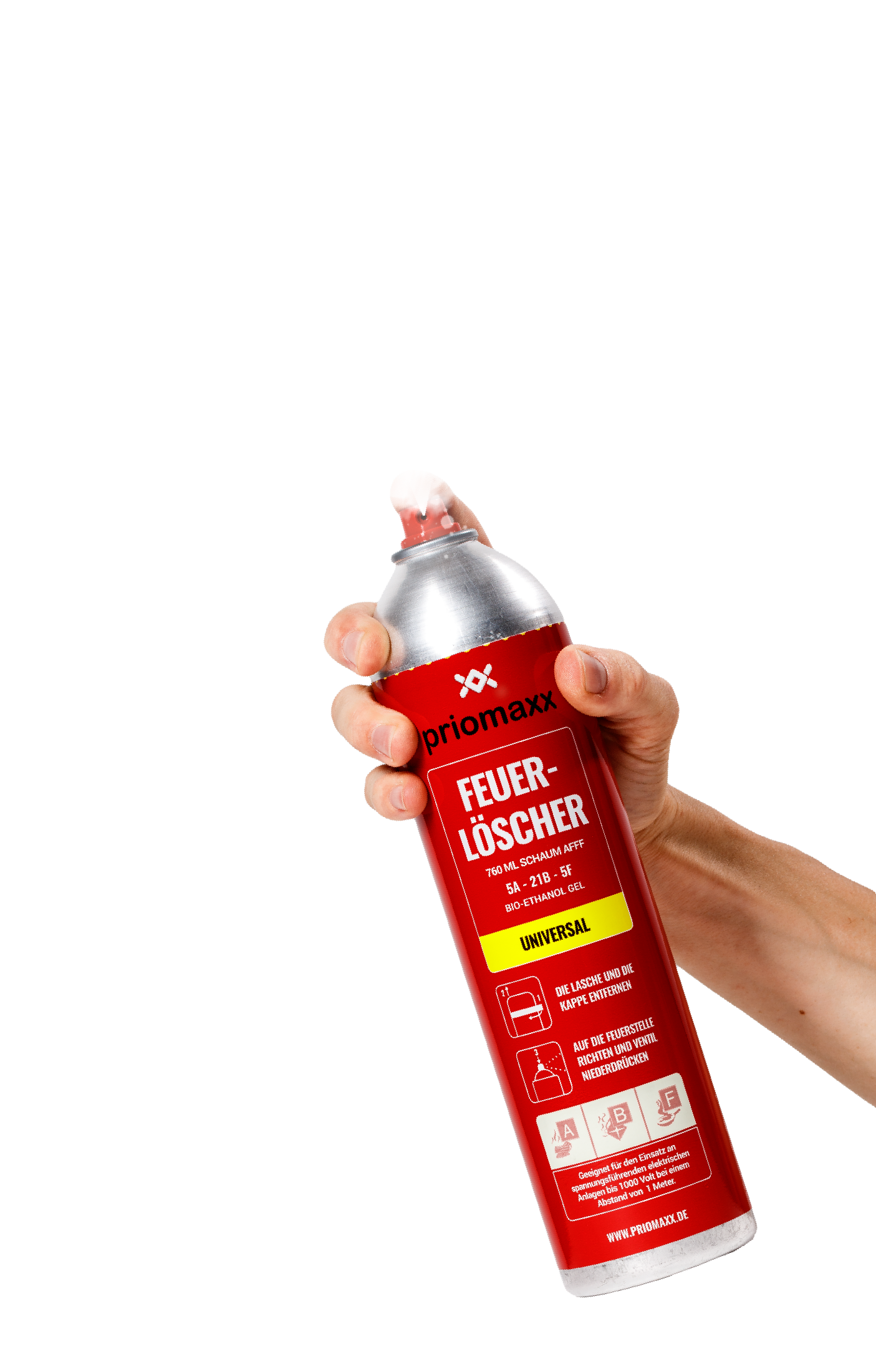 Lösch-Spray 500ml, Feuerlöscher Schaum als Löschmittel in Aerosoldose